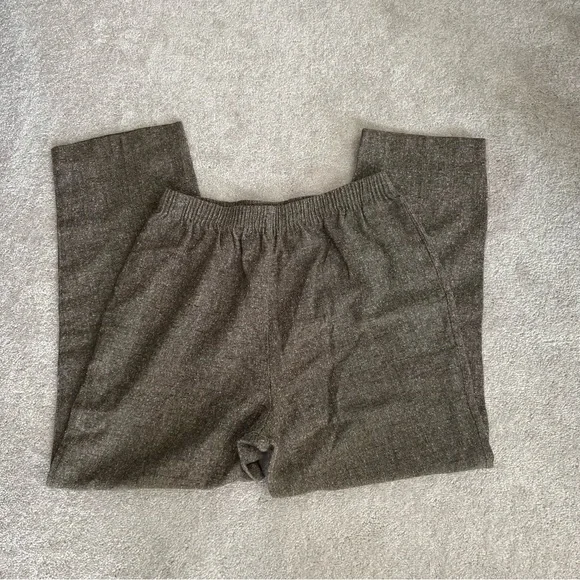 Women’s Vintage Alia Petites‎ Speckled Herringbone Brown Pants - Picture 2 of 4